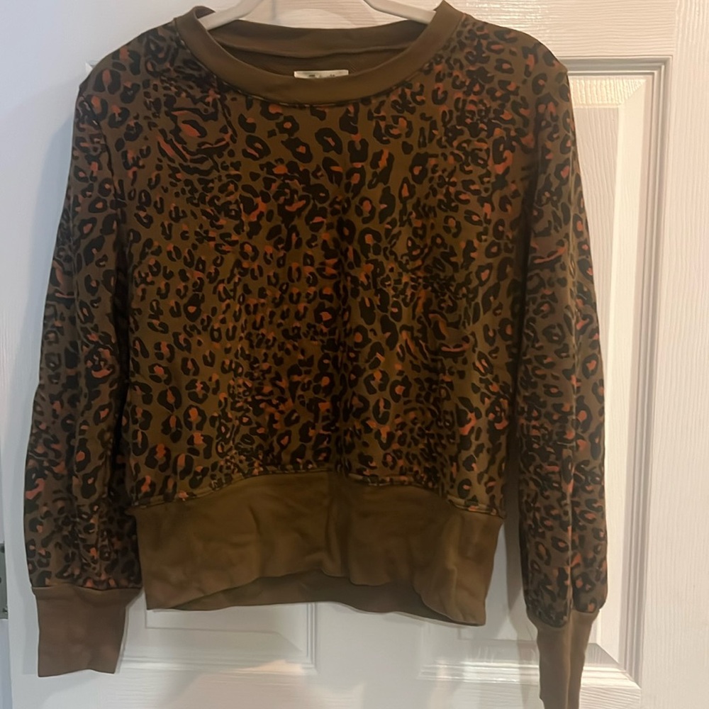 Madewell Cheetah Print Sweatshirt